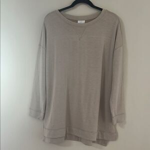 J. Jill Fit Women's Beige Top 1X
